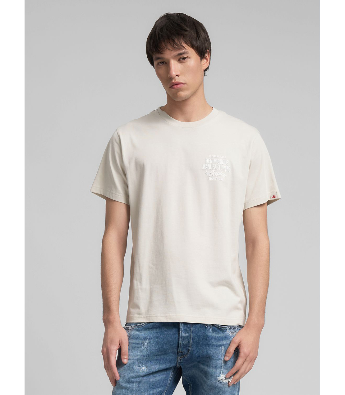 レギュラーフィット オーガニックコットンジャージー プリント Tシャツ